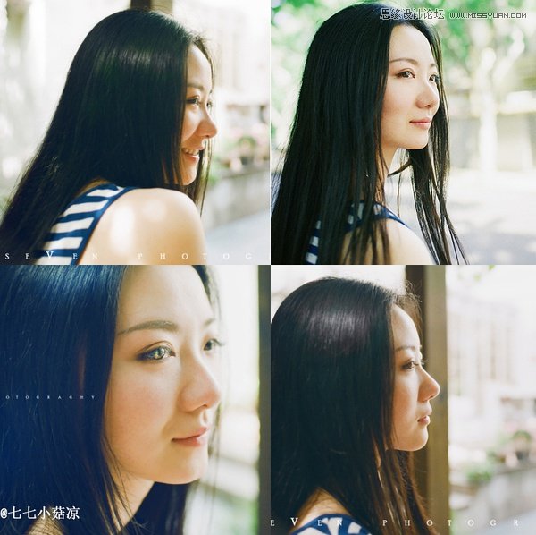 攝影師如何在街邊為女友拍攝清新人像