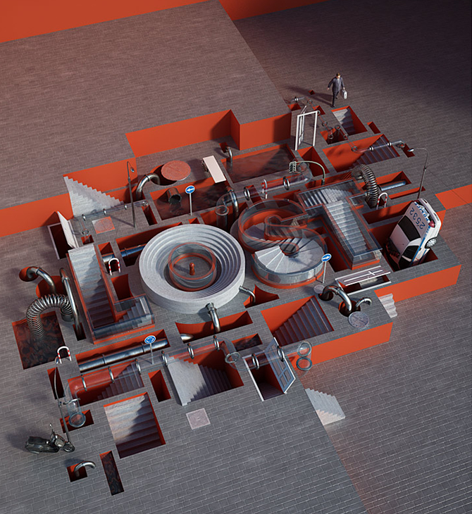 30款創意風格的國外3D立體字設計欣賞