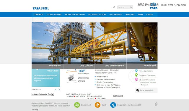 精選全球的鋼鐵公司是如何設計官方網站