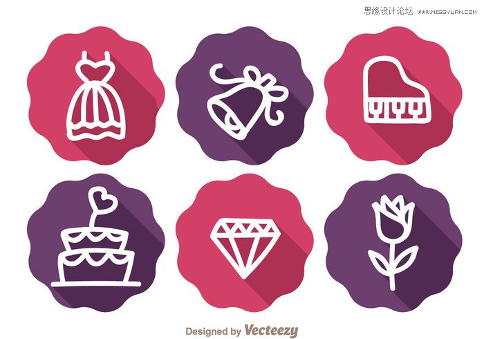 12組高質(zhì)量的婚禮圖標免費打包下載