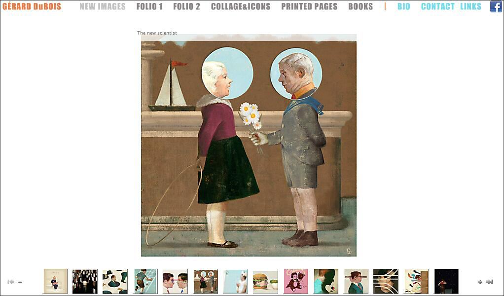 Gerard Dubois 8個有趣有特色的國外插畫師官網設計