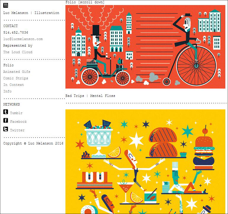 8個有趣有特色的國外插畫師官網設計