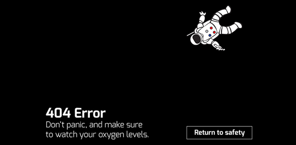 精選國外妙趣橫生的404設計頁面欣賞