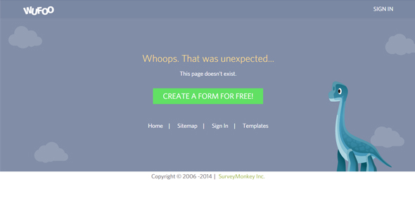 精選國外妙趣橫生的404設計頁面欣賞