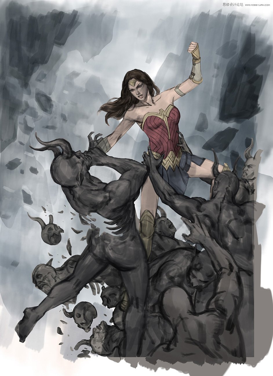 《神奇女俠》海報創(chuàng)作步驟及教程