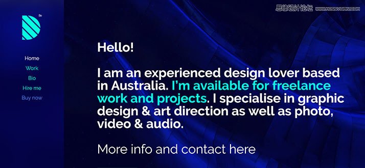 精選國外絢麗的作品展示頁設計欣賞