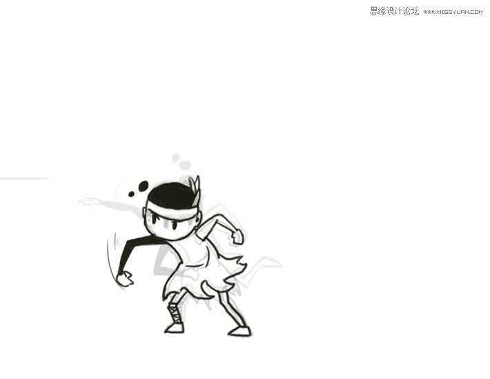 Photoshop制作小人投擲標(biāo)槍GIF動畫效果圖