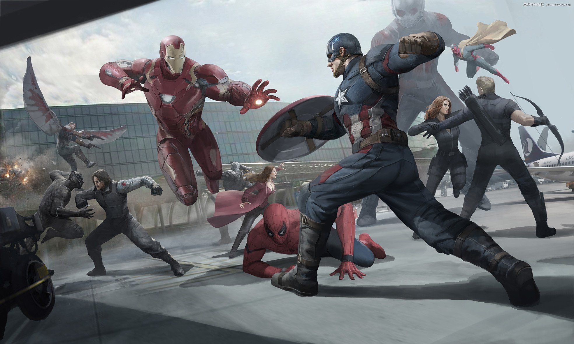 詳細(xì)美國隊長3系海報創(chuàng)作步驟與教程