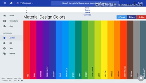 10款搭配Material Design配色的Web工具