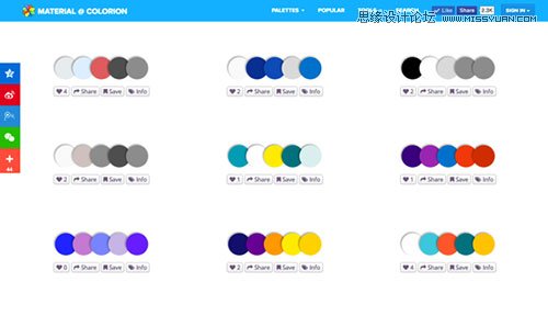 10款搭配Material Design配色的Web工具