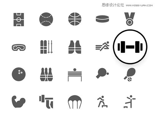 13組國外優質的體育圖標素材免費下載