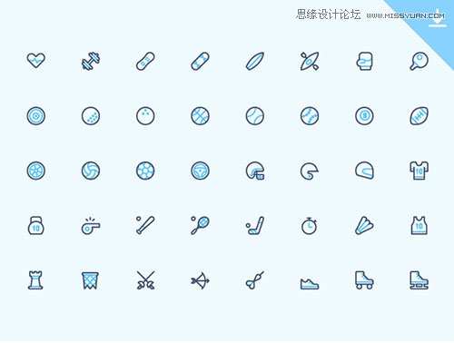 13組國外優質的體育圖標素材免費下載