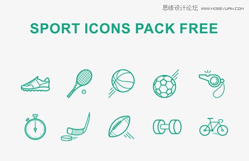 13組國外優質的體育圖標素材免費下載