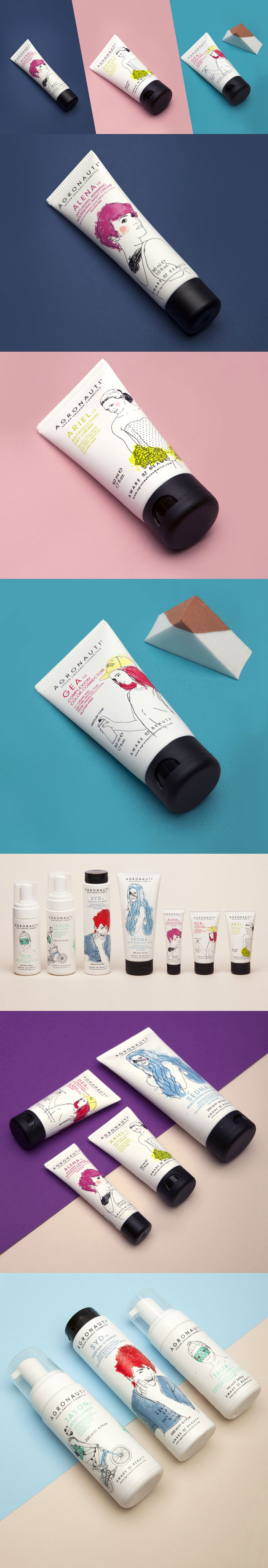 如何用現代插畫設計化妝品包裝設計