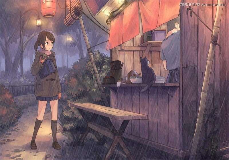 Photoshop簡單3種方法制作動態的下雨效果