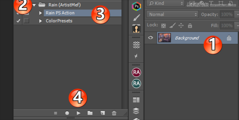 Photoshop簡單3種方法制作動態的下雨效果