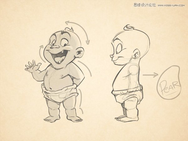 初級繪畫師如果學習繪畫可愛的BABY