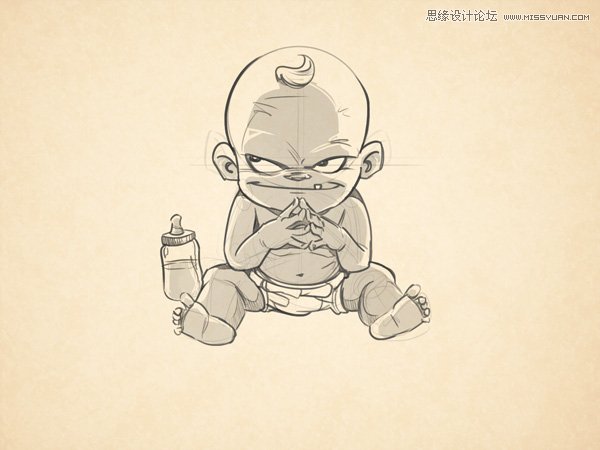 初級繪畫師如果學習繪畫可愛的BABY