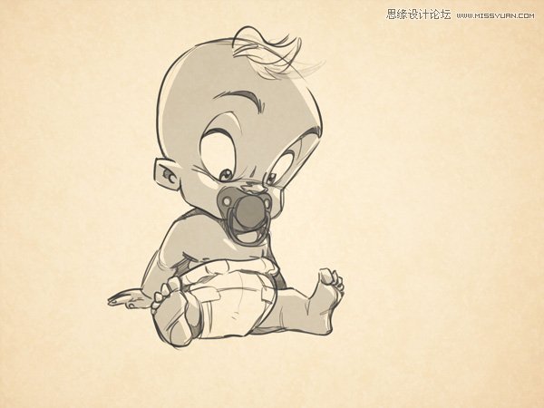 初級繪畫師如果學習繪畫可愛的BABY