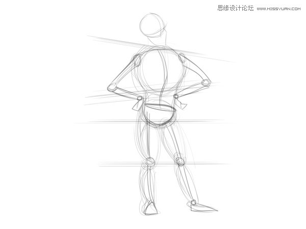 繪畫師應該如何畫好卡通人物的身體