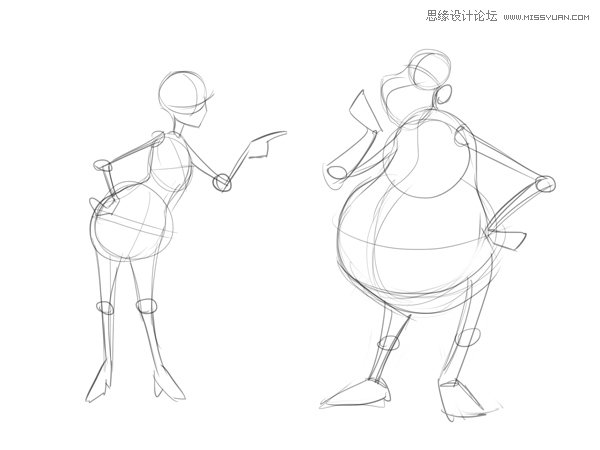 繪畫師應該如何畫好卡通人物的身體