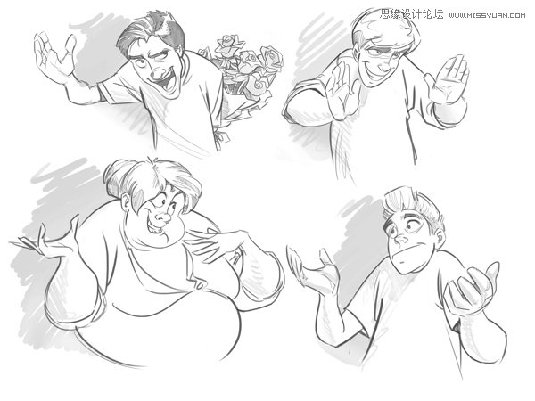 繪畫師應該如何畫好卡通人物的身體