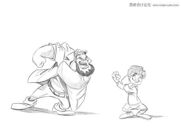 繪畫師應該如何畫好卡通人物的身體