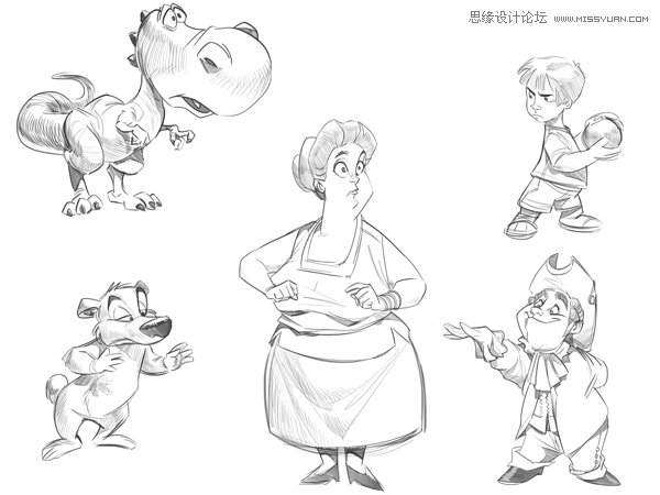 繪畫師應該如何畫好卡通人物的身體