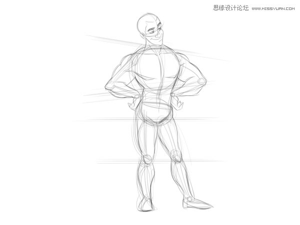 繪畫師應該如何畫好卡通人物的身體