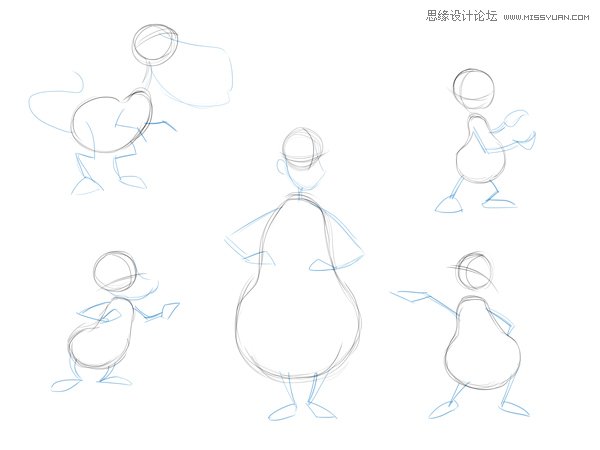 繪畫師應該如何畫好卡通人物的身體