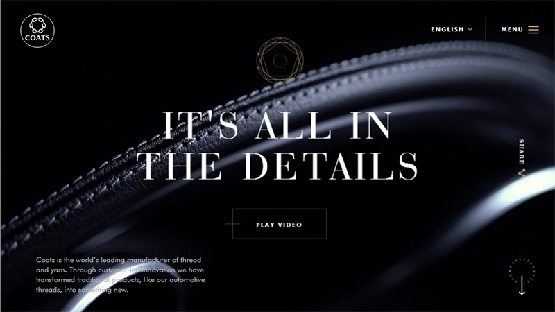 低調(diào)大氣的黑白主題網(wǎng)站設(shè)計欣賞