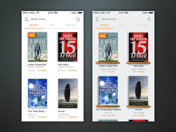 精選優(yōu)秀的圖書APP界面UI設(shè)計(jì)欣賞