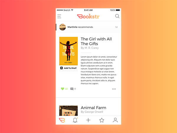 精選優(yōu)秀的圖書APP界面UI設(shè)計(jì)欣賞