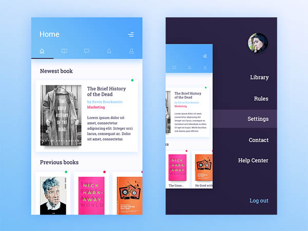 精選優(yōu)秀的圖書APP界面UI設(shè)計(jì)欣賞