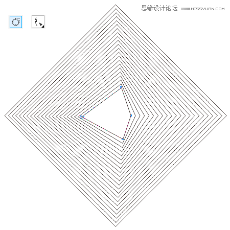Photoshop簡單制作抽象的同比縮放3維線條