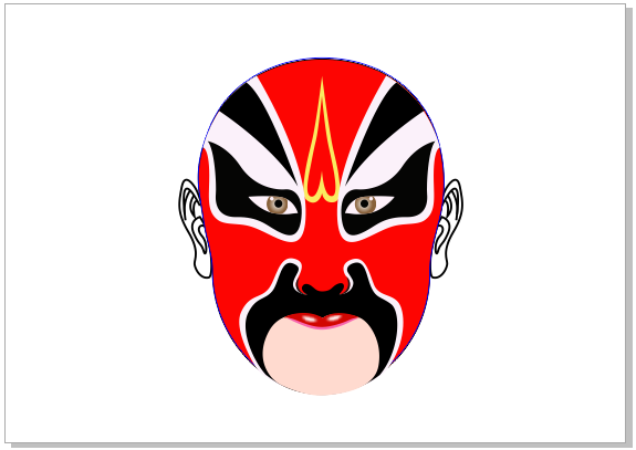 CorelDRAW X7繪制中國風京劇臉譜