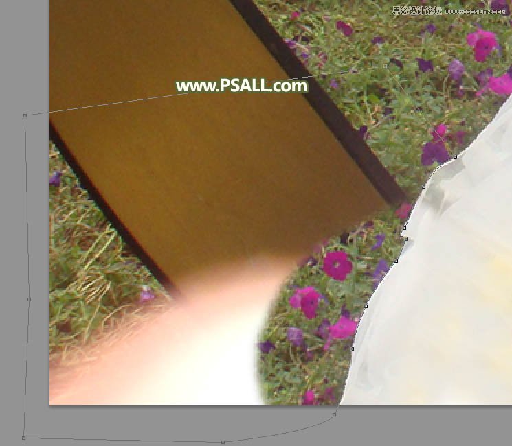 Photoshop快速完美的去除照片左側的障礙物