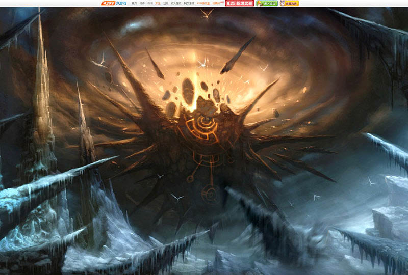 Photoshop設計超酷的游戲網站首頁