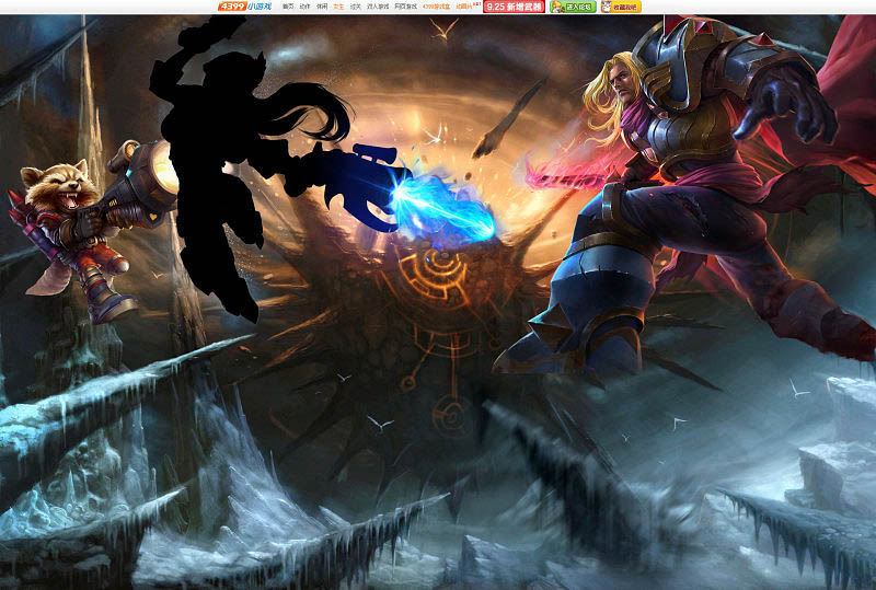 Photoshop設計超酷的游戲網站首頁