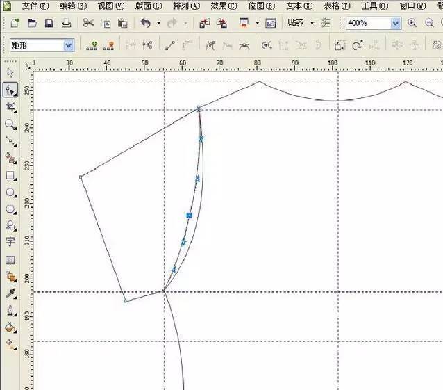 Coreldraw詳細解析女士T恤的款式圖畫法
