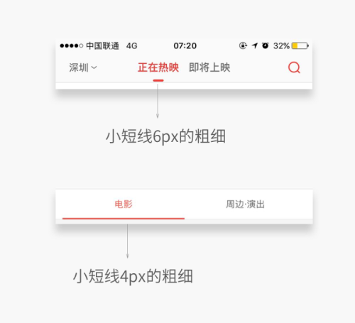 詳細解析網(wǎng)頁界面設計中Tab的小短線