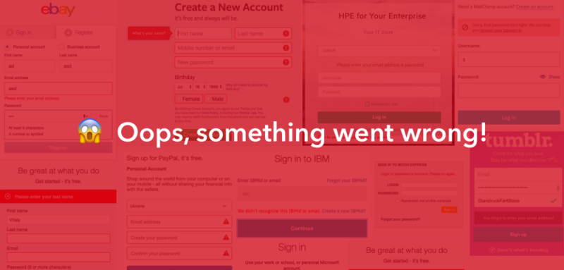 網(wǎng)頁設(shè)計中錯誤提示的五種設(shè)計方法