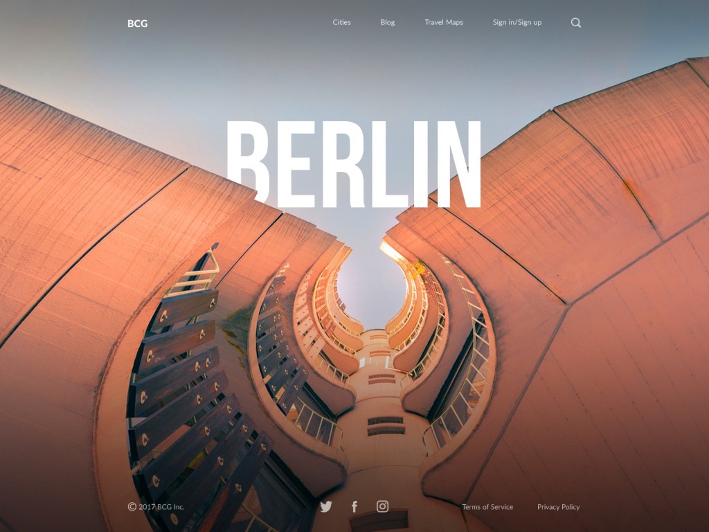 如何快速的設計出城市指南網站著陸頁