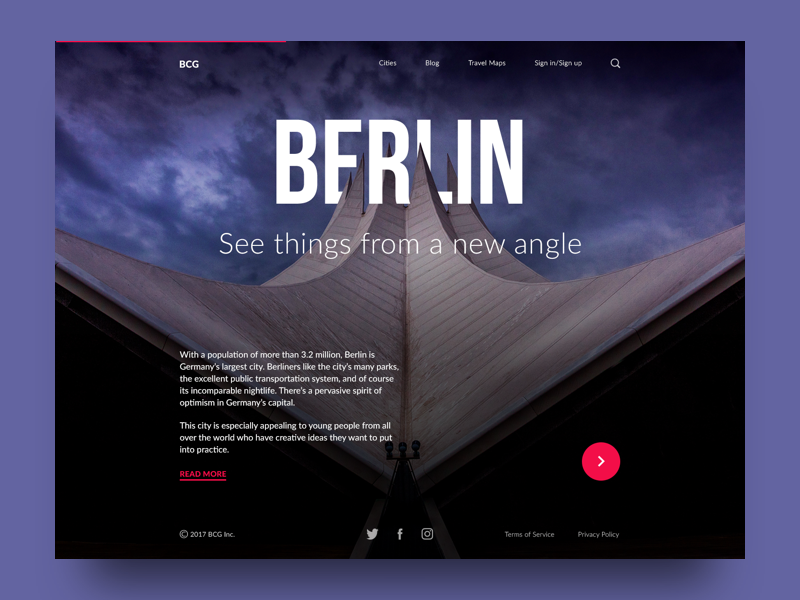 如何快速的設計出城市指南網站著陸頁