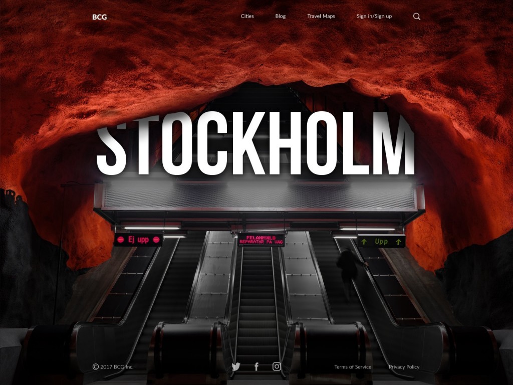 如何快速的設計出城市指南網站著陸頁