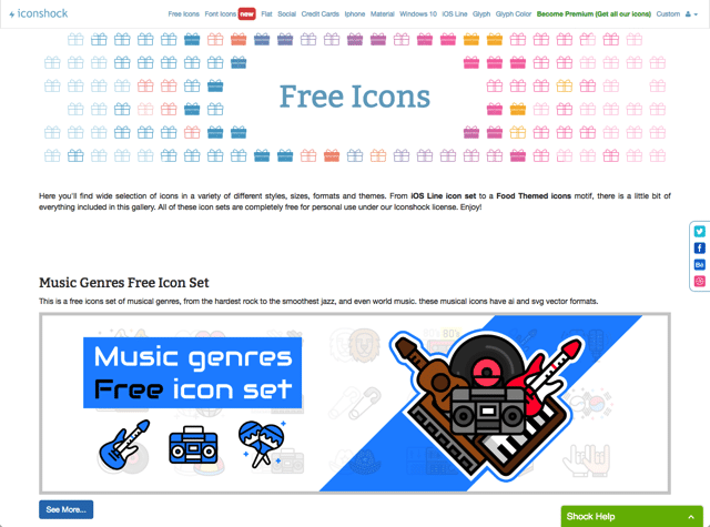 200萬個高質量的圖標素材網站免費下載