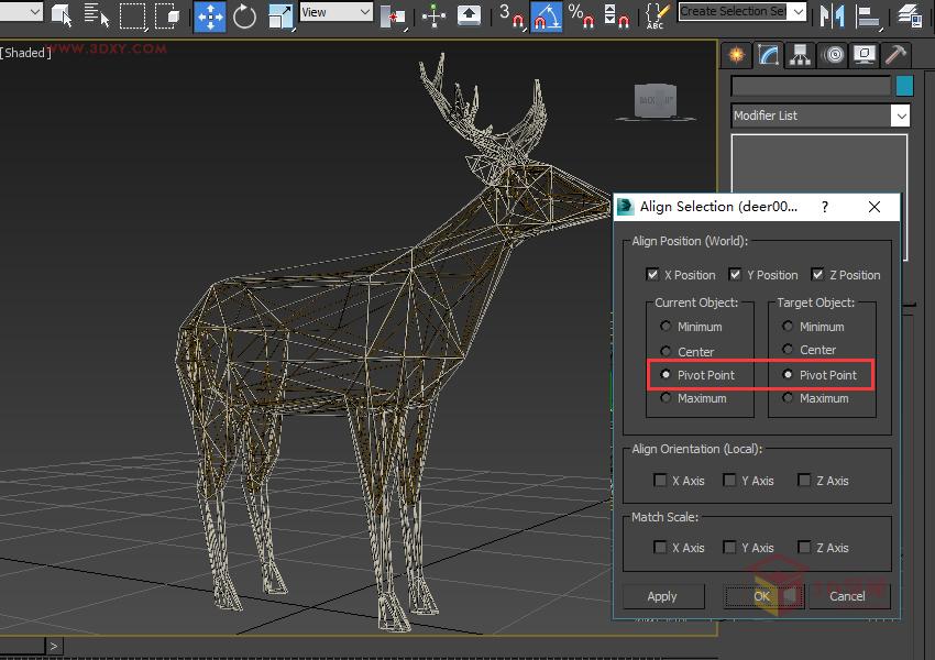 3ds Max快速打造網格特效的麋鹿效果