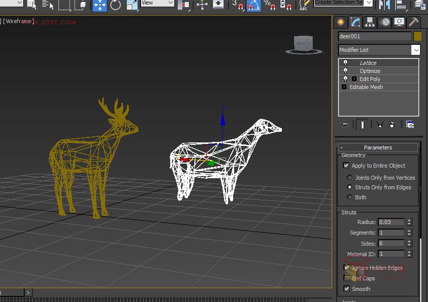 3ds Max快速打造網格特效的麋鹿效果