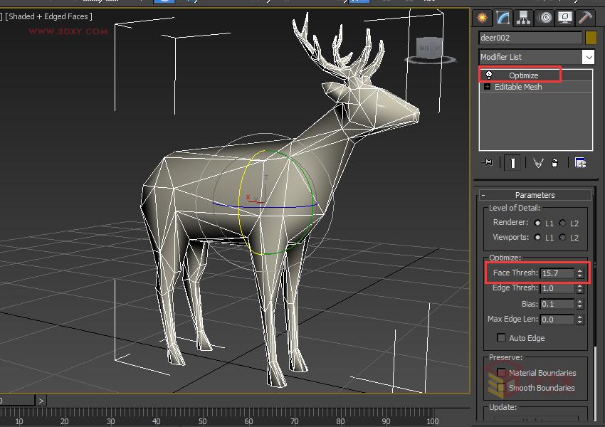 3ds Max快速打造網格特效的麋鹿效果