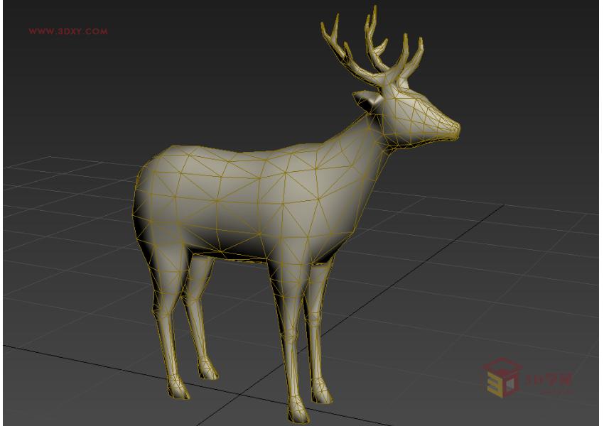 3ds Max快速打造網格特效的麋鹿效果